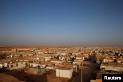 ຮູບພາບສູນອົບພະຍົບຊີເຣຍທີ່ Al-Zaatari ໃກ້ກັບຊາຍແດນຊີເຣຍ ທີ່ Mafraq ປະເທດຈໍແດນ.