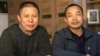 中国著名维权人士许志永（左）和丁家喜