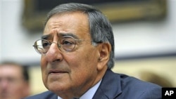 Defense Secretary Leon Panetta, on Capitol Hill in Washington, October 13, 2011.