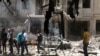 حلب پر فضائی حملے جاری، کم از کم پانچ افراد ہلاک