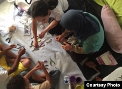 Kayra Martinez works with refugees in her home in northern Greece. (Courtesy photo)