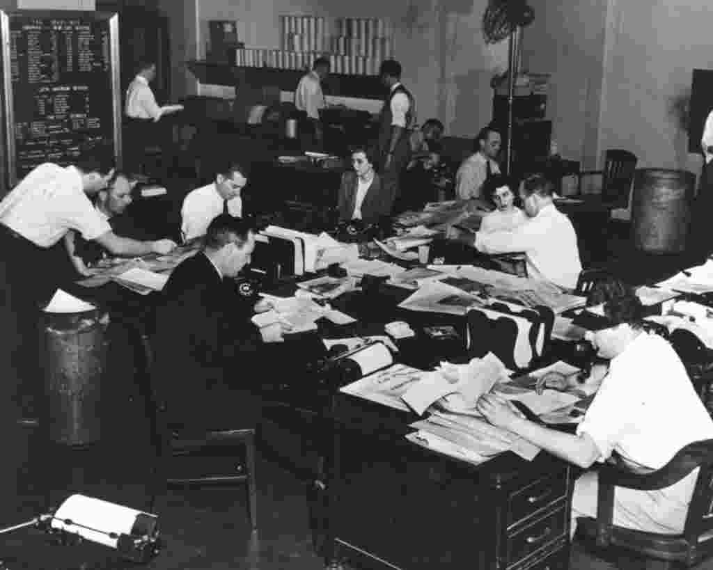 The early days in the VOA newsroom