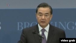 中国外交部长王毅 (美国之音视频截图)