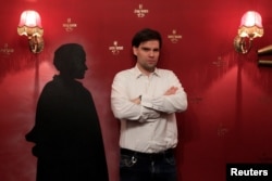 Museum founder David Merlini poses for a photo in the House of Houdini museum in Budapest, Hungary, Dec. 19, 2016.
