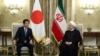 دیدار شینزو آبه نخست وزیر ژاپن با حسن روحانی رئیس جمهوری ایران در تهران - ۲۲ خرداد ۱۳۹۸ 