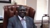 South Sudan's Vice President Riek Machar in his office, June 30, 2012.