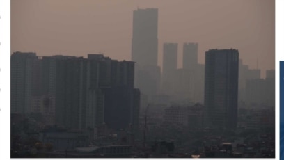 Ảnh về ô nhiễm không khí ở Hà Nội hôm 30/9/2019
