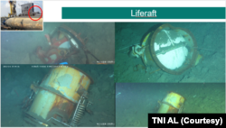 Liferaft. (Foto: TNI AL)