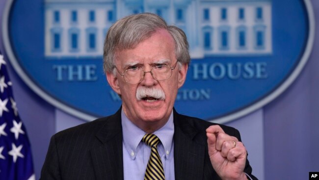 Cố vấn An ninh Quốc gia John Bolton. 