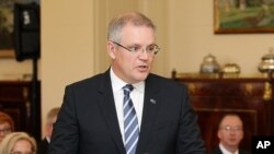 澳大利亞財政部長斯科特·莫里森(資料照片)