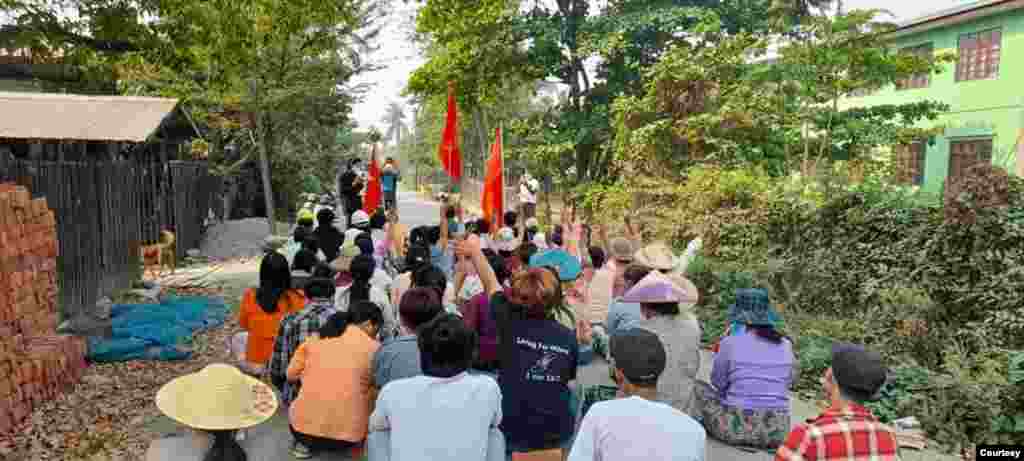ကလေးမြို့ ဆန္ဒပြပွဲ။ (ဧပြီ ၁၀၊ ၂၀၂၁။ ဓာတ်ပုံ - CJ)
