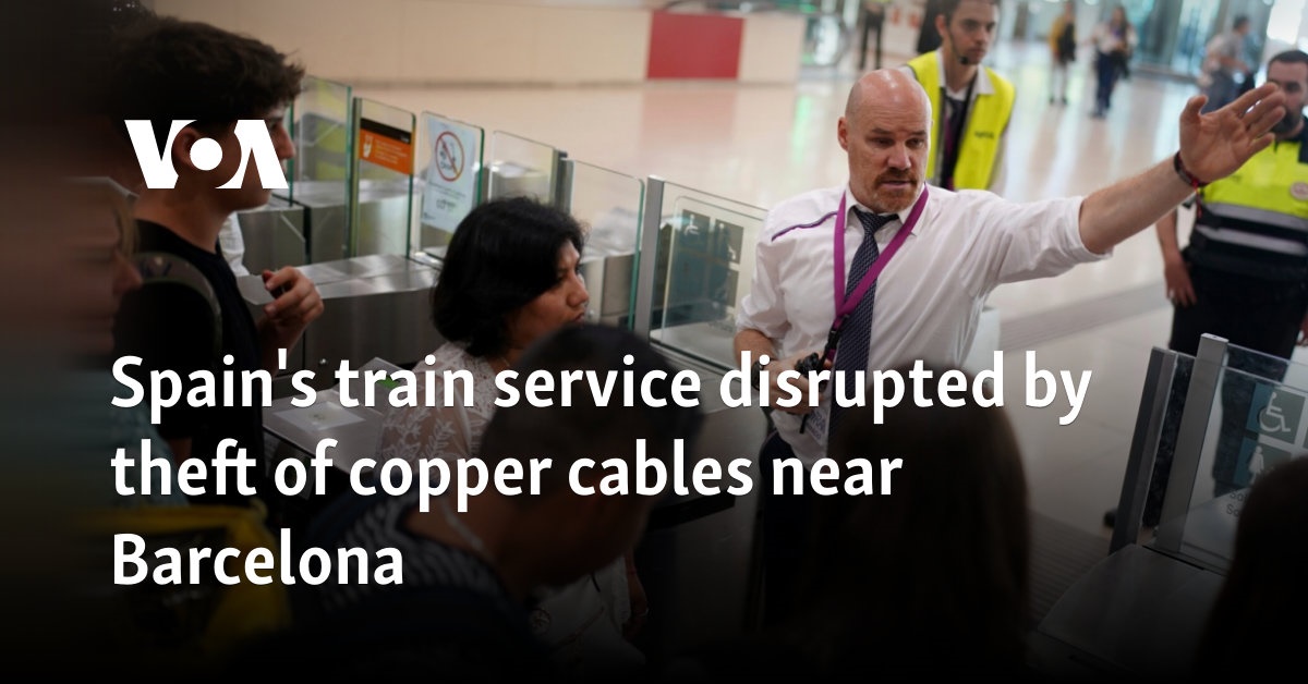 Spain's train service disrupted by theft of copper cables near Barcelona