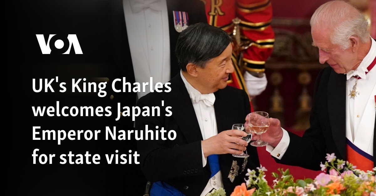 UK's King Charles welcomes Japan's Emperor Naruhito for state visit