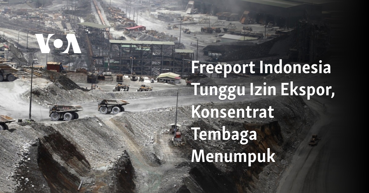 Freeport Indonesia Tunggu Izin Ekspor, Konsentrat Tembaga Menumpuk