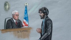Dzhokhar Tsarnaev gjatë procesit gjyqësor në vitin 2015