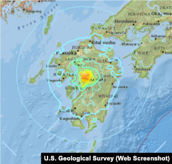 Strong aftershocks continue to rattle on Sunday Kumamoto Prefecture (state), in Kyushu, Japan's southern island.