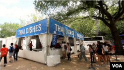 The Thai Dishes, one of the food concession tents in the Smithsonian Folklife Festival 2016.