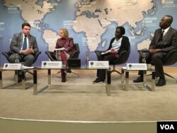 Panel discussion following the screening of “Boko Haram: Journey From Evil” at Chatham House, London, November 8, 2017.