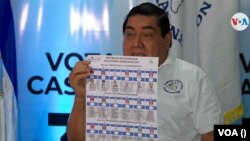 Guillermo Osorno, el candidato presidencial del partido Camino Cristiano de Nicaragua. Foto VOA.