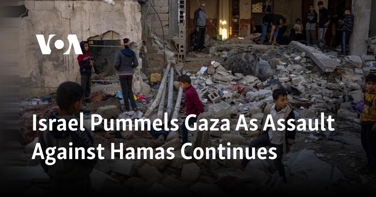 Israel Pummels Gaza As Assault Against Hamas Continues