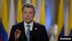 Con todos esos elementos en el nuevo texto, Santos dijo "con humildad" que el nuevo acuerdo "es mejor" que el original. (Foto Presidencia de Colombia) 