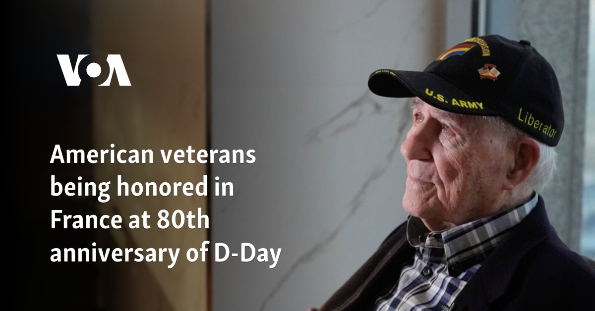 American veterans being honored in France at 80th anniversary of D-Day