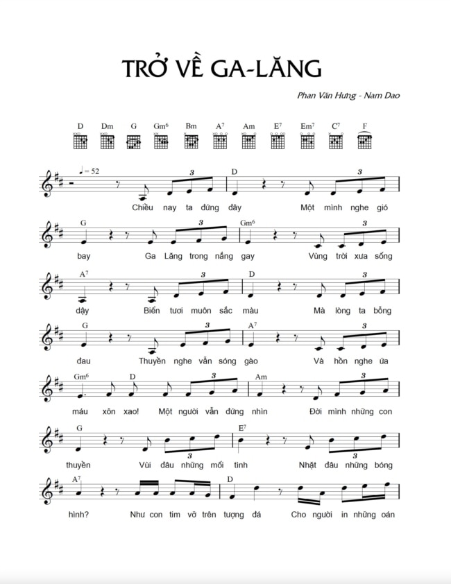 Nhạc phẩm Trở về Galang, của Phan Văn Hưng - Nam Dao.