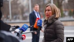 Federica Mogherini, jefa de política exterior de la Unión Europea dijo que el bloque vigilará de cerca el proceso electoral del 20 de mayo en Venezuela.