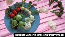 DIM compound is derived from cruciferous vegetables such as radishes, brussels sprouts, cauliflower and broccoli pictured here (National Cancer Institute)