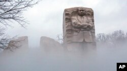 El Monumento de Martin Luther King Jr. en Washington, D.C., es visitado anualmente de millones de visitantes de todo EE.UU.