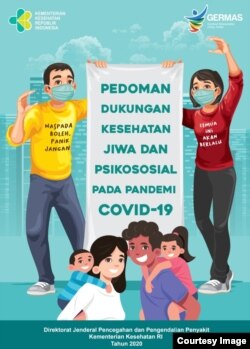 Pedoman Dukungan Kesehatan Jiwa dan Psikososial di masa Pandemi Covid 19 yang diterbitkan Kementerian Kesehatan. (Website Kementerian Kesehatan)