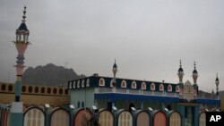 مسجدی در جوار اقامتگاه پیشین رهبر طالبان در شهر کندهار