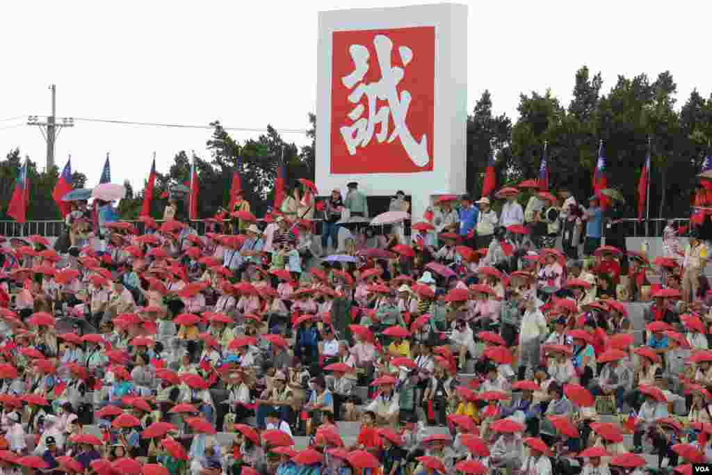 台湾总统马英九7月4日主持汉光演习 (美国之音杨明拍摄)