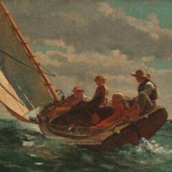 Winslow Homer's "Breezing Up"