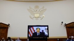 El secretario de Estado de Estados Unidos, Antony Blinken, testifica sobre la retirada de Estados Unidos de Afganistán en una audiencia virtual de la Comisión de Asuntos Exteriores de la Cámara de Representantes en Washington, el 13 de septiembre de 2021.