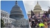 Zdanje Kapitola na godišnjicu nasilnog upada i prije godinu dana tokom protesta pristalica Donalda Trumpa