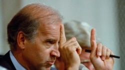 Joe Biden lokacin yana shugaban kwamitin majalisar dattijai Oct. 12, 1991