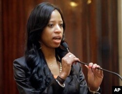 FILE - Rep. Mia Love, R-Utah, pictured in Salt Lake City, Feb. 23, 2017, said President Donald Trump's remarks on immigration from Haiti and Africa were "unkind, divisive, elitist, and fly in the face of our nation's values."