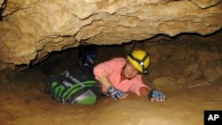 FILE - Penelope Boston, a New Mexico Tech professor in July 2008, discovered extreme life in New Mexico caves. Friday, she presented new findings of microbes trapped in crystals in Mexico that could be 50,000 years old.