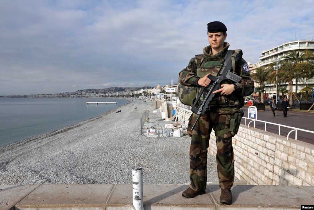 Merylee, 26, is a soldier in Nice, France. &quot;The parity in the army already exists, it is the uniform that takes precedence over gender,&quot; she said, Feb. 23, 2017.