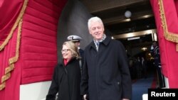 The ultimate power couple. Former U.S. President Bill Clinton and former Secretary of State Hillary Clinton in Washington, D.C. 