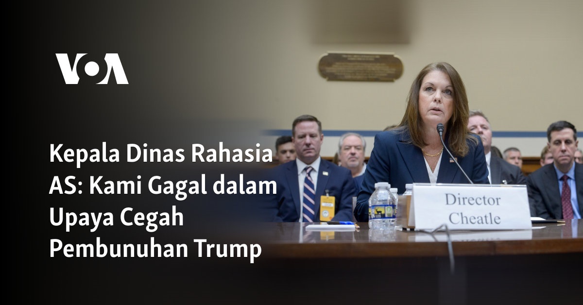 Kepala Dinas Rahasia AS: Kami Gagal dalam Upaya Cegah Pembunuhan Trump