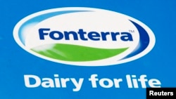 Fonterra logo photographed near the Fonterra Te Rapa plant near Hamilton, New Zealand, Aug. 6, 2013.