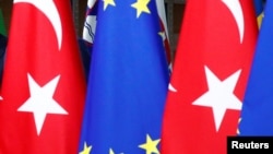Turkey EU Flags