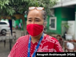 Koordinator Program IOM Indonesia, Sonya S Wallenta, saat berada di Medan, Kamis 10 Juni 2021. (Foto: VOA/Anugrah Andriansyah)