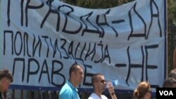 Protest u znak podrške Oliveru Ivanoviću, 10. avgust 2015