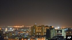 Imagem nocturna de Maputo