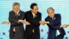 Thủ tướng Singapore Lý Hiển Long (bên trái) và Thủ tướng Nguyễn Xuân Phúc (phải) chụp ảnh chung với lãnh đạo ASEAN hôm 23/6.