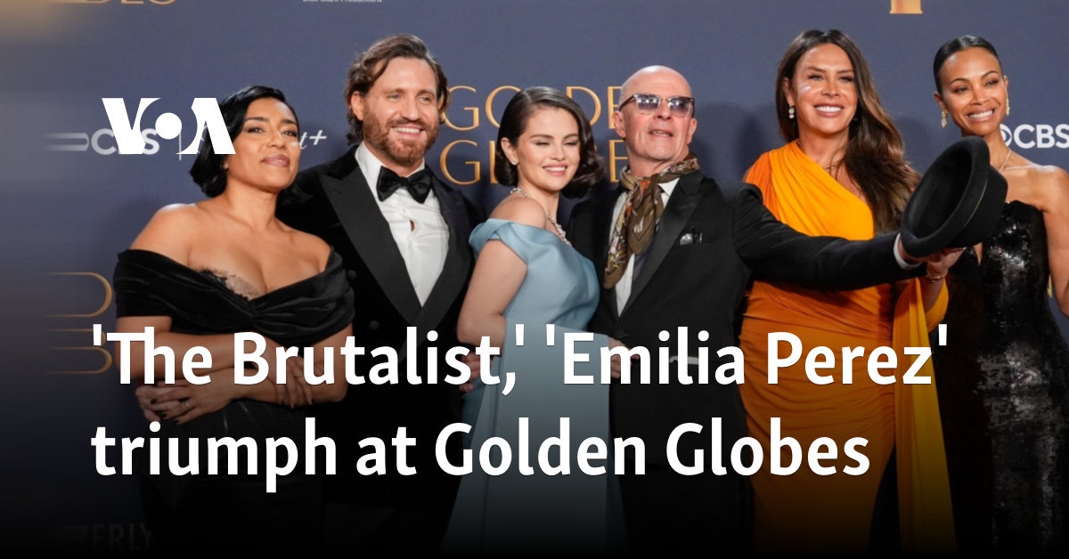 'The Brutalist,' 'Emilia Perez' triumph at Golden Globes