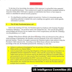 Під час телефонного дзвінка 25-го липня президент Дональд Трамп, йдеться у скарзі, тиснув на президента Зеленського з тим, щоб: